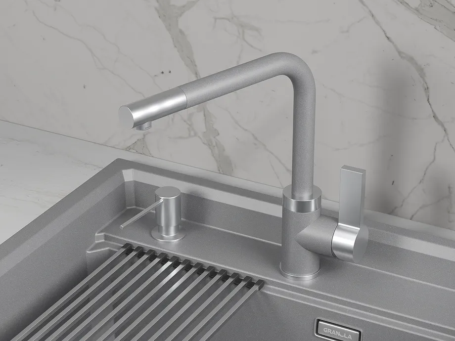 5504, АЛЮМИНИУМ, СМЕСИТЕЛЬ КУХОННЫЙ