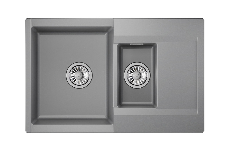 ES-7808, АЛЮМИНИУМ, кухонная мойка, кварц, ESTETICA